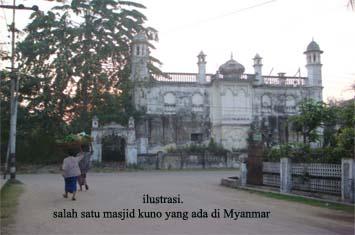 Junta Militer Myanmar Larang Muslim Rohingya Perbaiki Masjid 