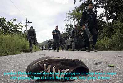 1 Perwira dan 4 Prajurit Thailand Luka Terkena Bom Pejuang Patani