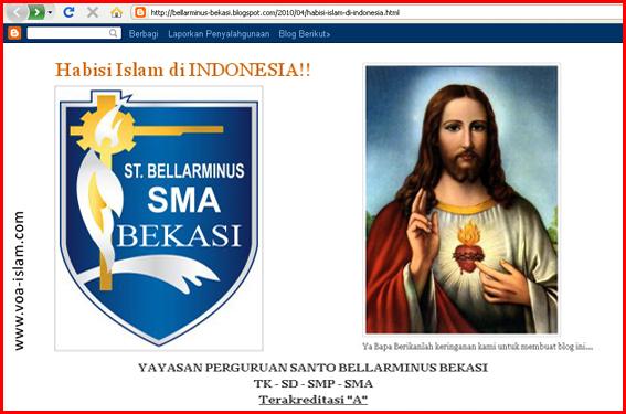 Imbas Penghinaan Blog Santo Bellarminus, Jihad Harus Disiapkan