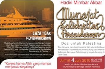 Hadirilah Munajat Solidaritas Persaudaraan dan Doa untuk Palestina