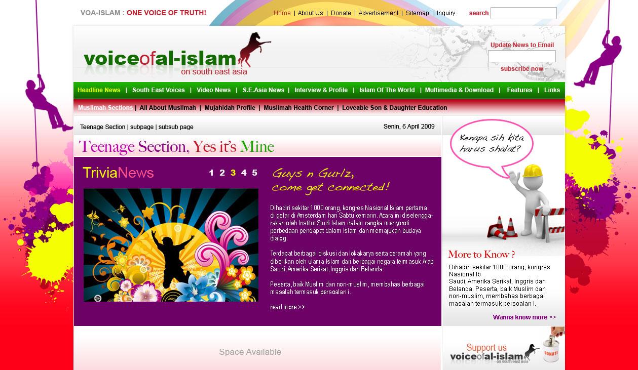 September 2009, Voa-islam.com launch English Version