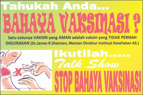 Talkshow Stop Bahaya Imunisasi dan Vaksinasi di Jombang