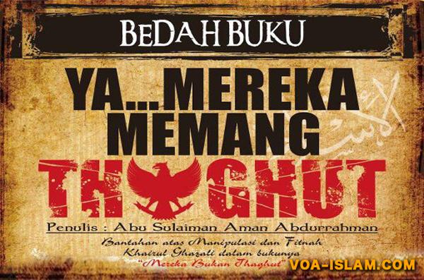 Jangan Lupa, Besok Pagi Buku ''Mereka Memang Thaghut'' Dibedah Secara Nasional