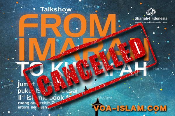 Afwan!! Konferensi Imarah Internasional di Jakarta Dibatalkan