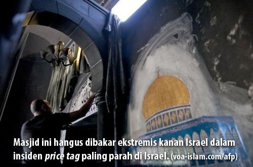 Biadab! Ekstremis Kanan Israel Bakar Masjid & Al-Qur'an di Galilea