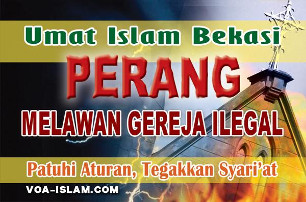 Warga Bekasi Siapkan Aksi ''Perang Melawan Gereja Ilegal''