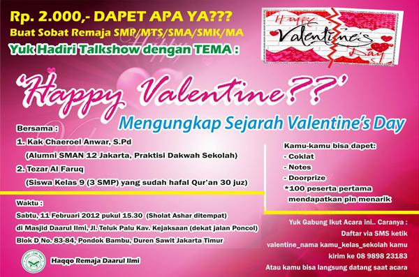 Talkshow ''Happy Valentine?? Mengungkap Sejarah Valentine's Day''