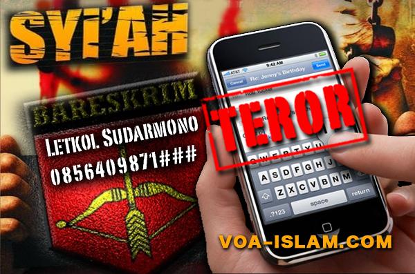 Inilah Rekaman SMS Teror Syi'ah kepada voa-islam.com  