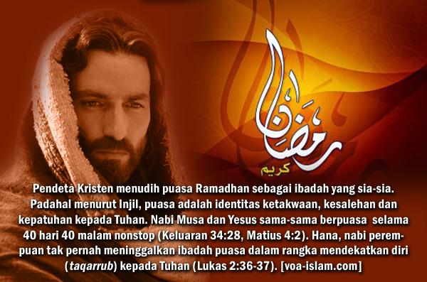 Jawaban untuk Kristen (1): Puasa Ramadhan Ibadah yang Sia-sia?