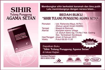 Bedah Buku ''Sihir Tulang Punggung Agama Setan''