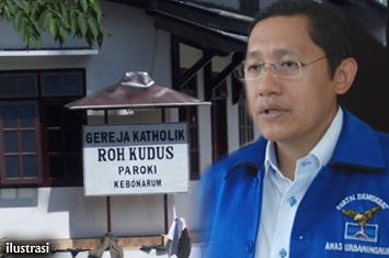 Kunjungi Gereja, Ketum Partai Demokrat Anas Urbaningrum Dicurigai Dukung Kristenisasi