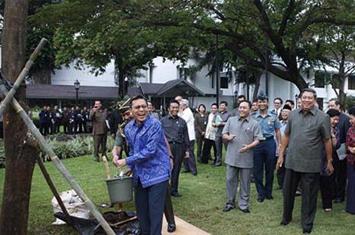SBY dan Klenik 'Penunggu' Pohon Trembesi di Istana Presiden