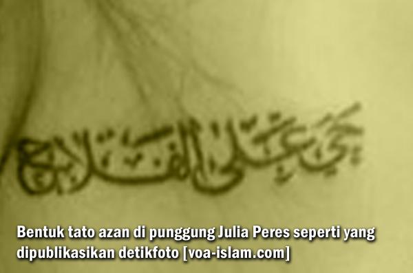 Lecehkan Islam, Artis Seronok Julia Perez Mentato Azan di Organ Auratnya