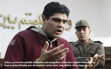 Pengadilan Mesir Bebaskan Dokter Tentara Pelaku Tes Keperawanan