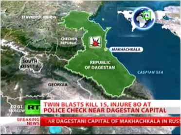 15 Orang Tewas dalam Dua Serangan Bom di Ibukota Dagestan