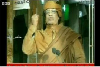 Kadhafi Serukan Pendukungnya Lakukan Perang Gerilya Melawan Oposisi