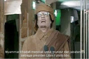Muammar Khadafi: Saya Tidak Akan Meninggalkan Libya