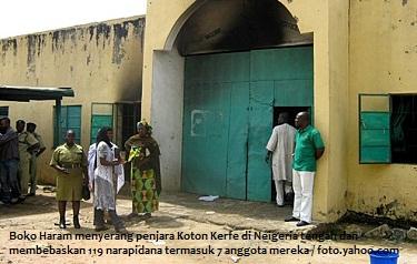 Boko Haram Bobol Penjara di Nigeria Tengah Bebaskan 119 Narapidana