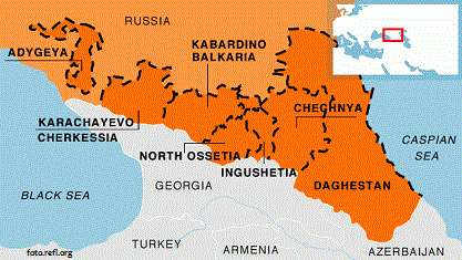 2 Polisi Rusia Tewas Disergap Pejuang Islam di Daghestan