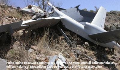Pesawat Mata-mata AS Kembali Jatuh di Somalia