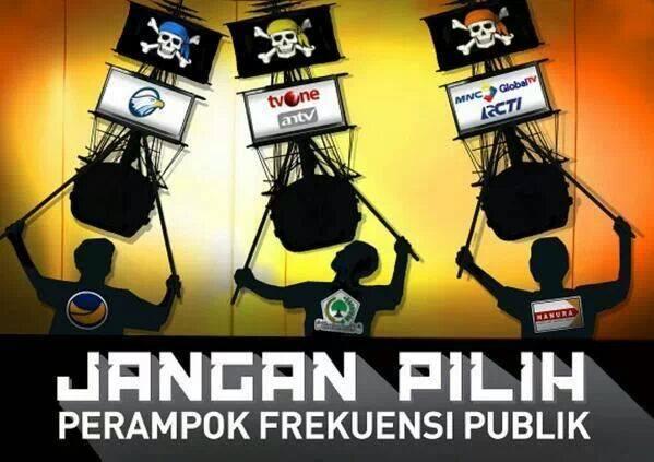 Siaran Pers: Jangan Pilih Parpol Perampok Frekuensi Publik 