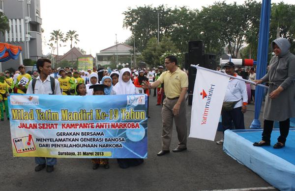 Jalan Sehat, Yatim Mandiri Kampanye anti Narkoba