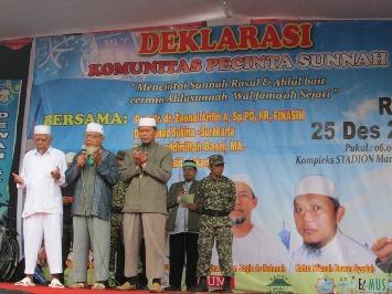 Deklarasi Komunitas Pecinta Sunnah di Manahan Tegaskan Tolak Syi'ah