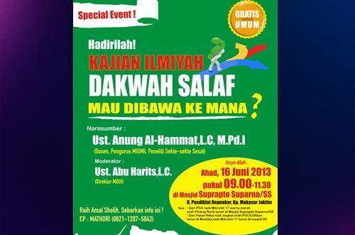 Ikutilah Kajian Ilmiyah di Jakarta!! DAKWAH SALAF, Mau Dibawa Kemana?