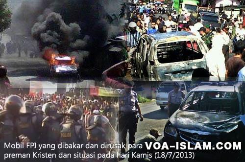 Kronologi Bentrok FPI vs Preman Kristen diSukorejo Hari Rabu 17/7/2013