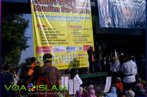 1.000 Santri TPQ Solo Raya Galang Kepedulian Untuk Suriah & Palestina