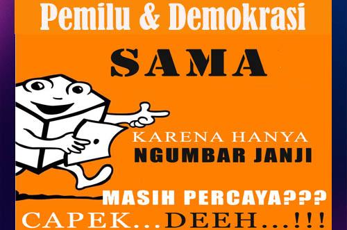 Muak Dengan Pemilu & Demokrasi, Masyarakat Ogah Nyoblos