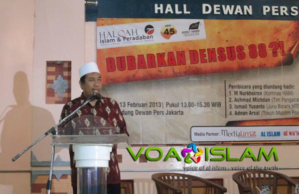 Ancaman bagi Umat Islam: Pejuang Syariah Dibunuh, Bubarkan Densus 88!