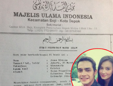 FPI Depok & Asmirandah Kecam Surat Mualaf Palsu Jonas Rivano