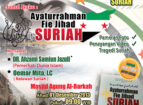 Bedah buku Ayaturahman fie Jihad Suriah, Karomah Jihad vs Syiah