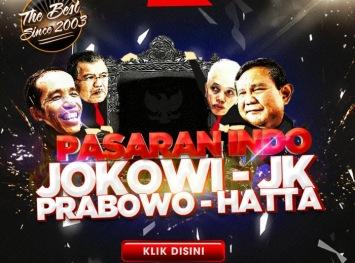Calon Presiden Prabowo dan Jokowi Dijadikan Bahan Taruhan di Situs Online