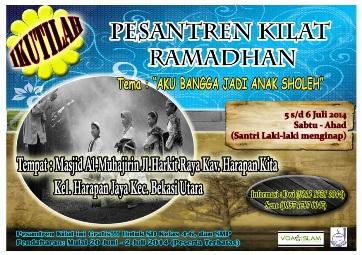 Masih Terbuka, Kesempatan Raih Pahala Melalui Sedekah Dakwah Pesantren Ramadhan