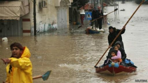 Jalur Gaza Terkena Musibah Banjir Bandang
