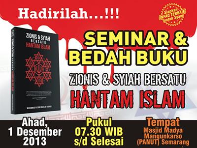 Bedah buku Zionis dan Syiah bersatu hantam Islam di Semarang