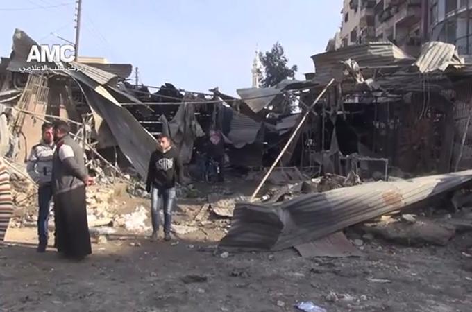 Helikopter Suriah Bombardir Pasar Sayur di Aleppo,25 Warga Sipil Tewas