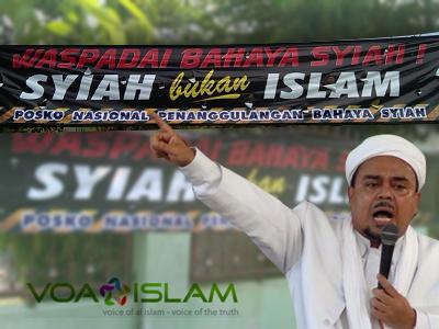 Habib Rizieq Tabligh Akbar di Solo, Muncul Spanduk Anti Syiah