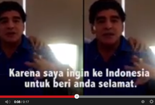 Beredar Video Diego Maradona Dukung Prabowo. Hoax Ga Ya?