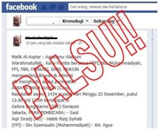 Laskar FPI Geram, Nama FPI & Habib Rizieq Dicatut dalam Undangan Syiah