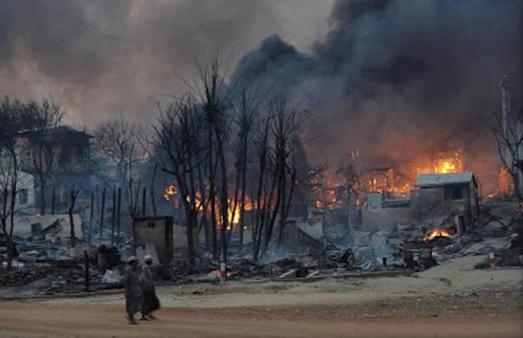 Pembantaian Meluas, Kafir Buddha Bakar Hidup-hidup Muslim Burma