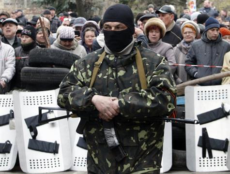 Militan Pro-Rusia Rebut 400 Pistol dan Senjata Otomatis dari Kantor Polisi Slaviansk 