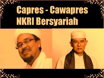 FUI : Habib Rizieq Capres, Suryadarma Ali Cawapres NKRI Bersyariah
