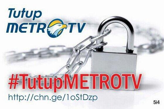 Trending Topic Tuntut #TutupMetroTV Karena Menipu & Adu Domba Rakyat