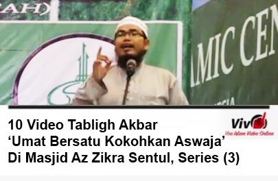 Video (3): Ini dia 10 Video Tabligh Akbar 'Umat Bersatu Kokohkan Aswaja' di Masjid Az Zikra Bogor
