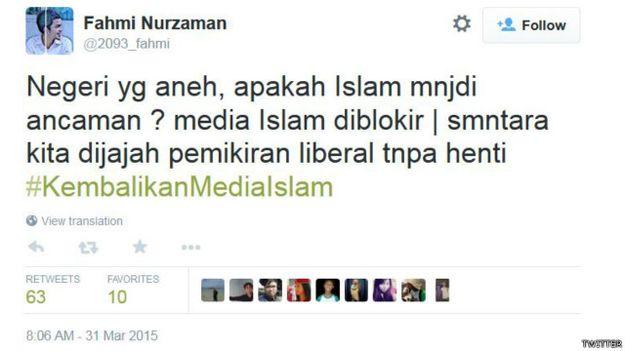 #TrenSosial : Pemblokiran 19 situs media Islam Menuai Kritik Tajam