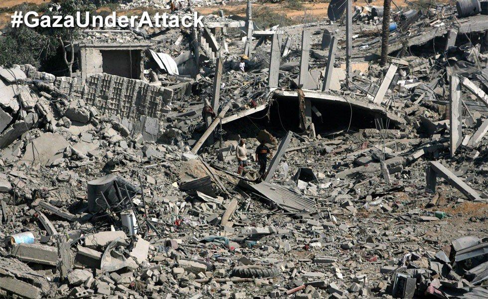 Zionis-Israel Menggunakan 70.000 Bom  Menyerang Gaza