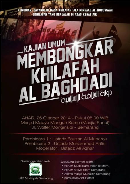 JAT Semarang: Membogkar Khilafah Al Baghdadi 